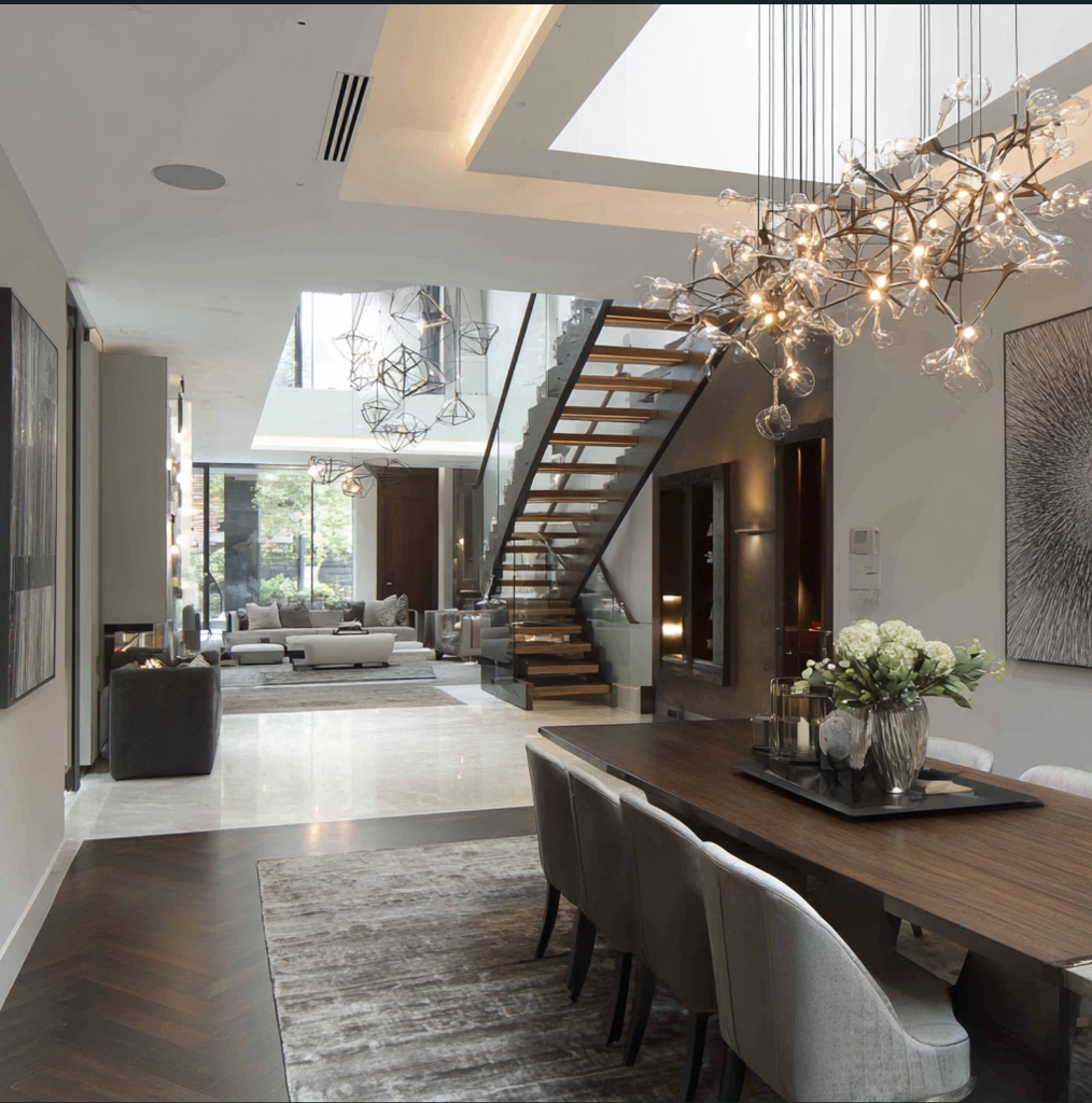 Interior renovation with modern fixtures and contemporary design in North West London