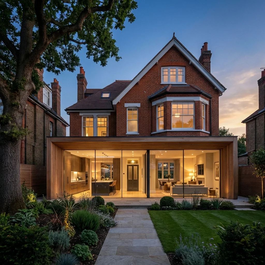 House refurbishment in Central London — a restored period townhouse interior with bespoke joinery