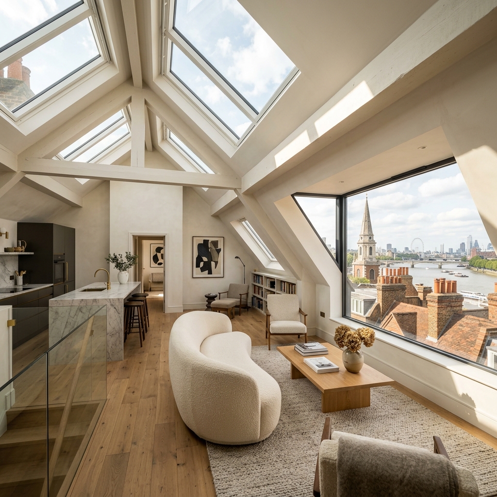 Luxury dormer loft conversion in chelsea