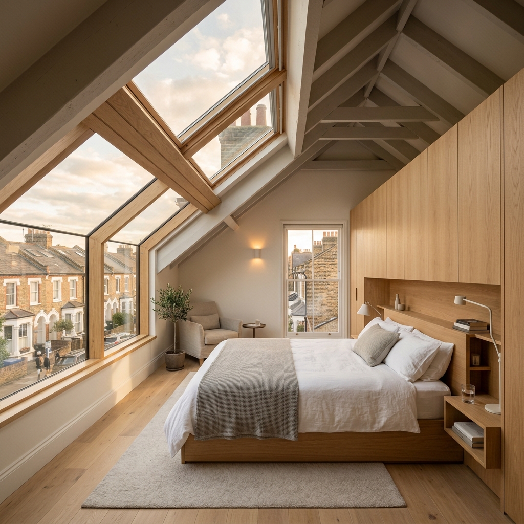 Luxury mansard loft conversion in earls court
