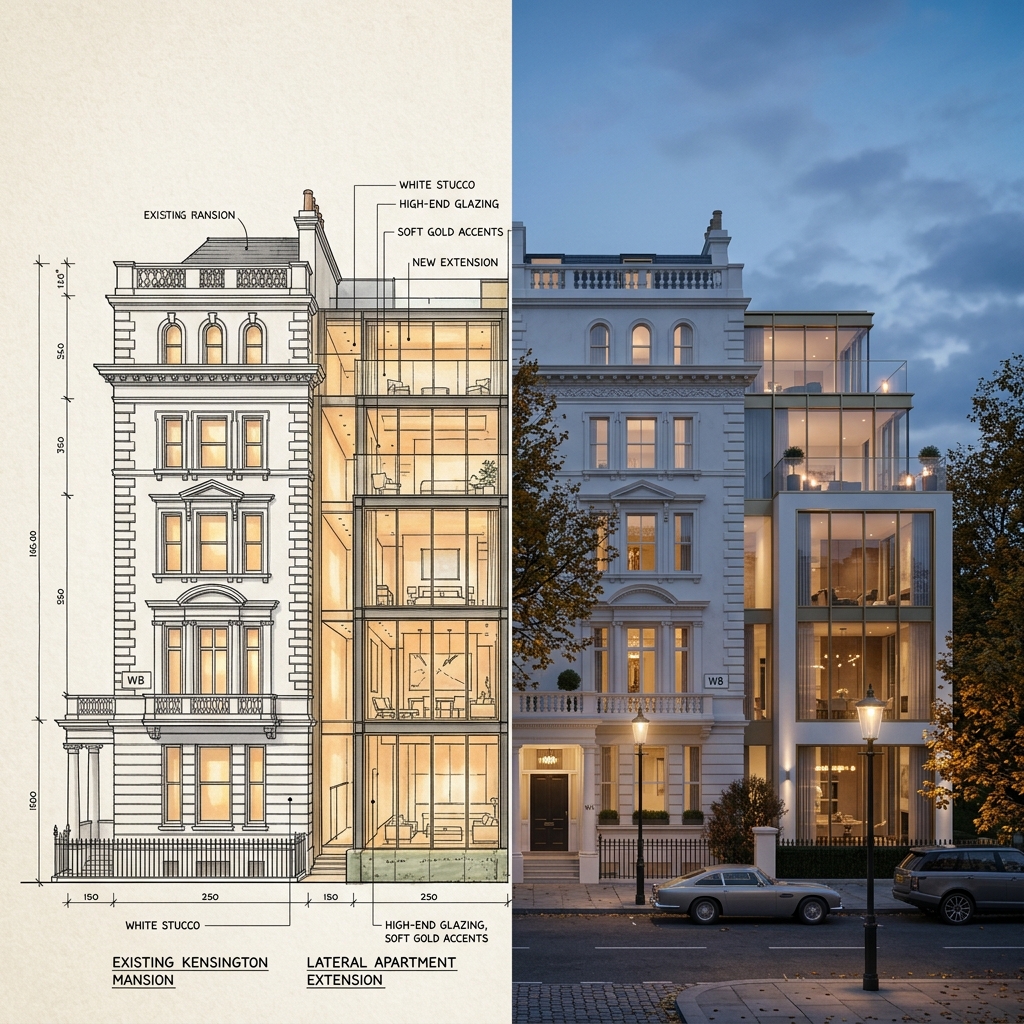 Luxury architecture design in kensington