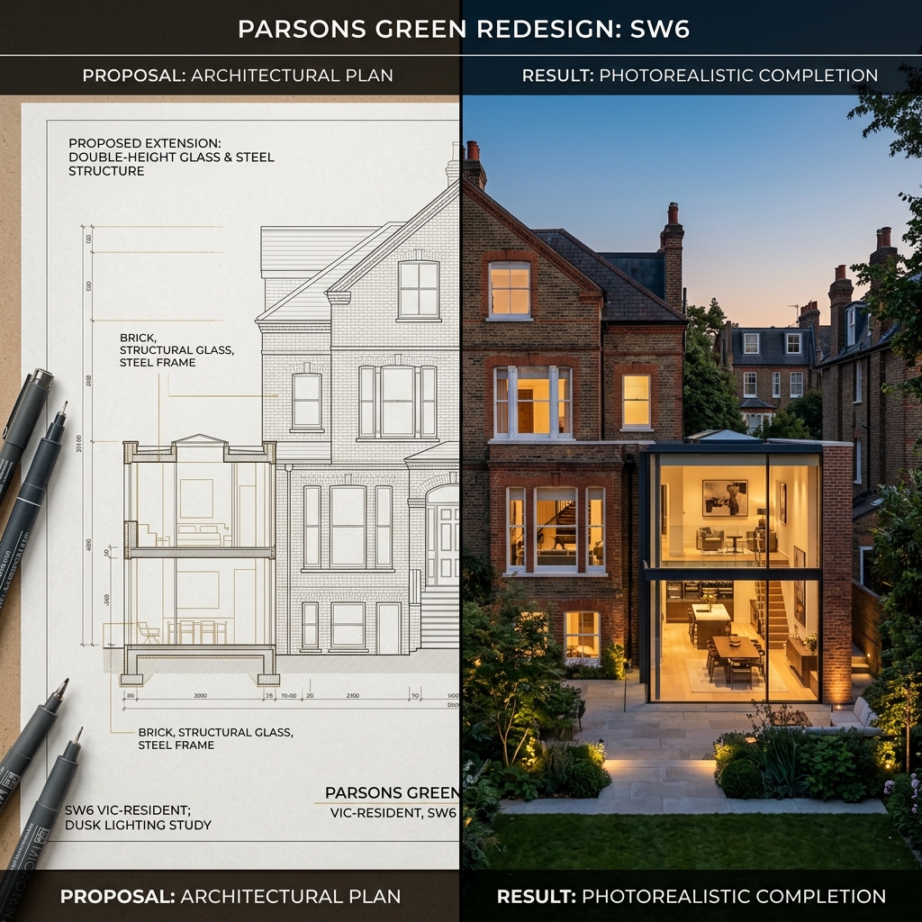 Luxury architecture design in parsons green