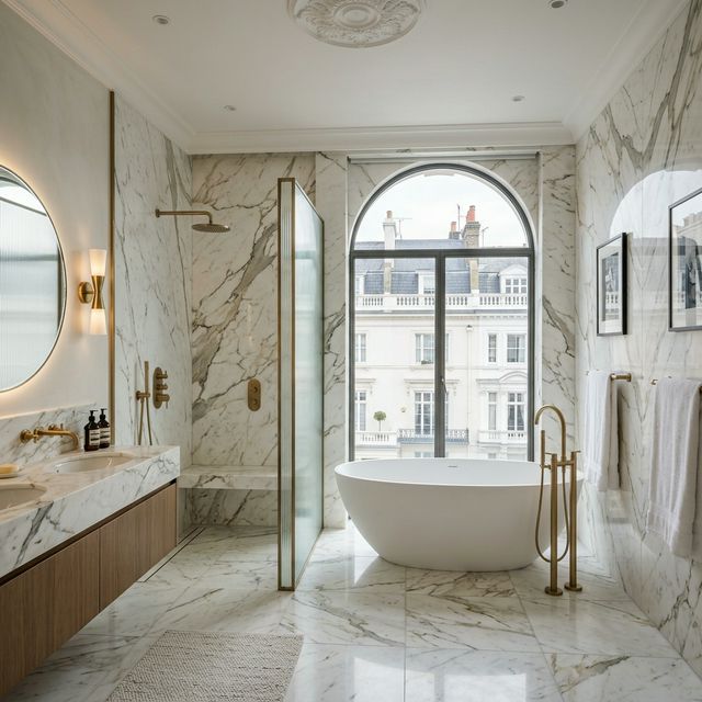 Luxury bathroom renovation in pimlico