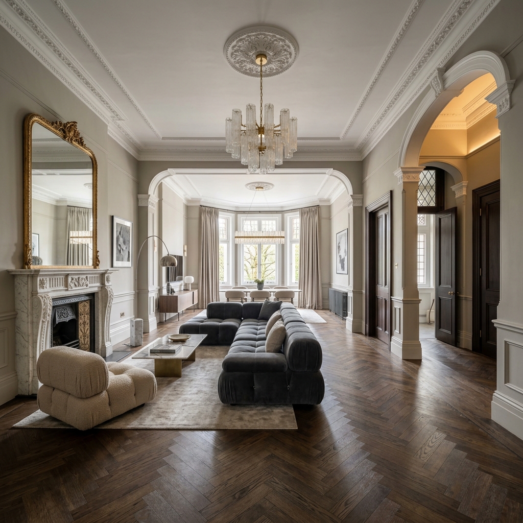 Luxury period property restoration in south kensington