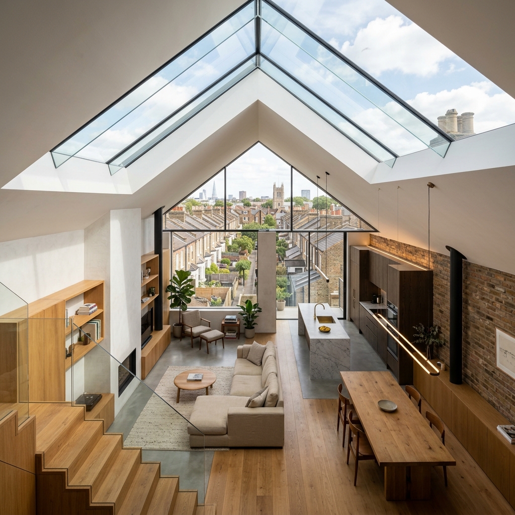 Luxury mansard loft conversion in wandsworth town